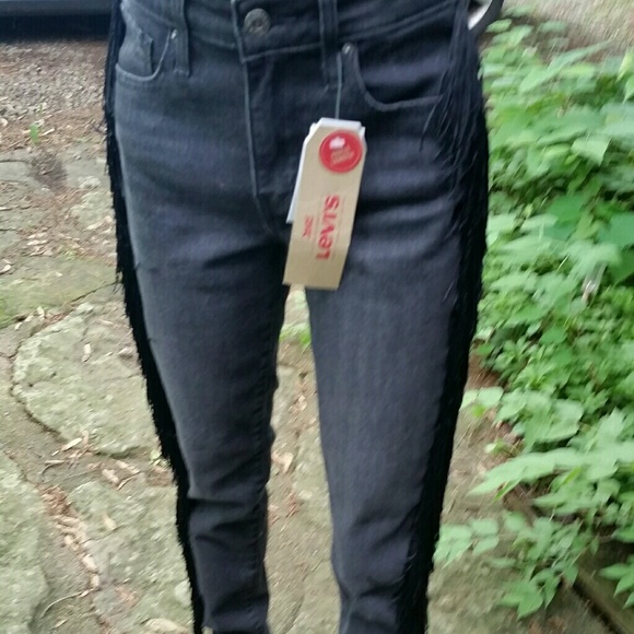 levi fringe jeans